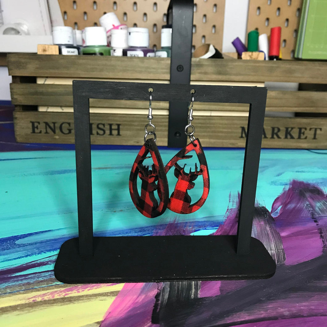 Boucle d’oreille chevreuil