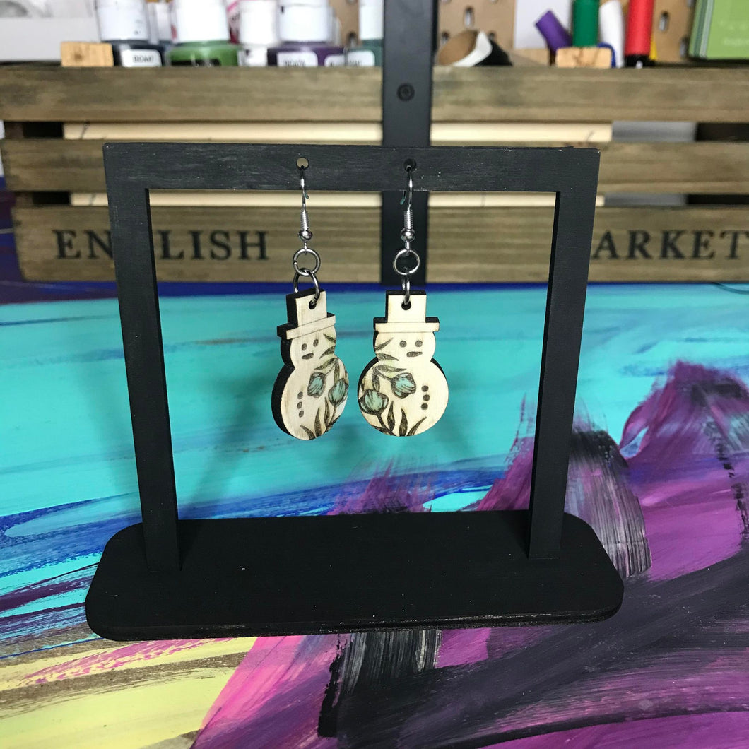 Boucle d’oreille Bonhomme de neige