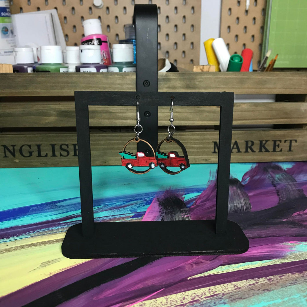 Boucle d’oreille Camion de Noël