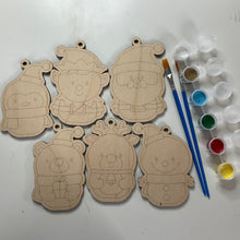 Charger l&#39;image dans la galerie, Ensemble de 6 boules de Noël à peinturer
